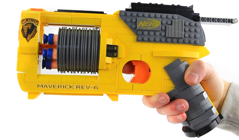 Illustration for article titled You Can Build a Working Nerf Blaster Using Lego